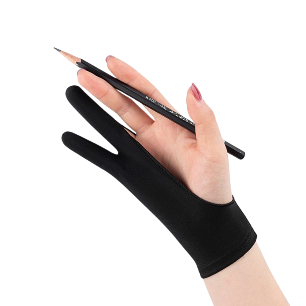 Left Hand Writing Gloves Artist Drawing Glove – 2-Finger Palm