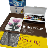 General Art Class Supplies With Sketchbook/Watercolor Book/ Watercolor Set