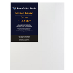 6 Pack 16x20" Peaceful Art Studio Canvas – 10oz Cotton, Triple-Primed, Acid-Free