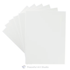 6 Pack 12x16" Peaceful Art Studio Canvas – 7oz Cotton, Triple-Primed, Acid-Free