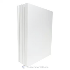 6 Pack 12x16" Peaceful Art Studio Canvas – 7oz Cotton, Triple-Primed, Acid-Free